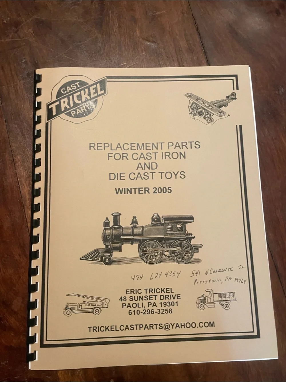 Cast Parts Replacement Parts Catalog Vintage Winter 2005